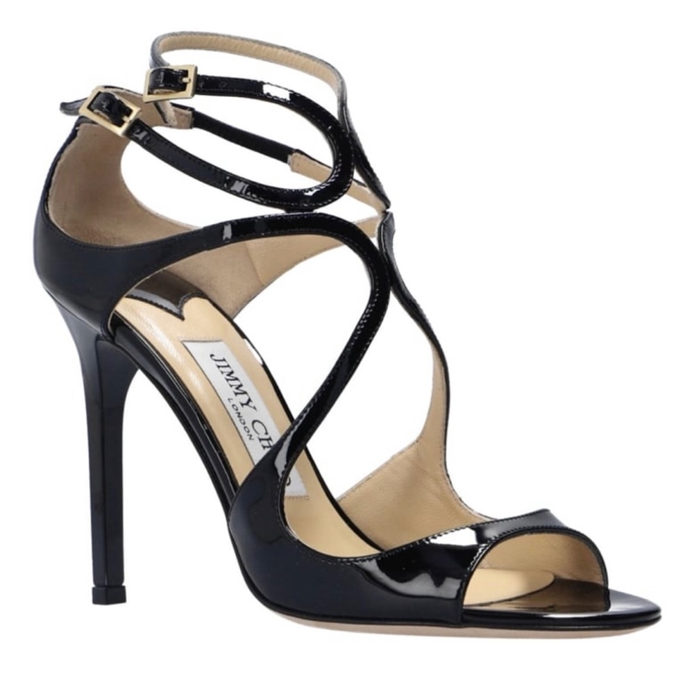 Jimmy Choo Patent Leather heals/ sandals.